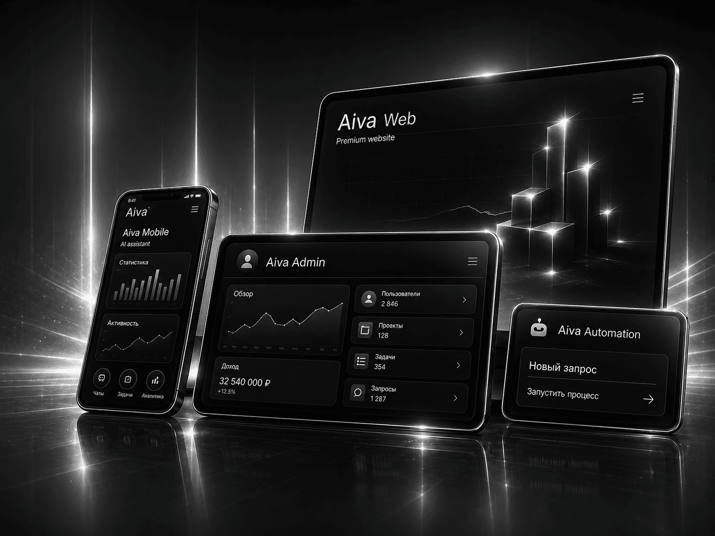Сайты, мобильные приложения и системы автоматизации Aiva