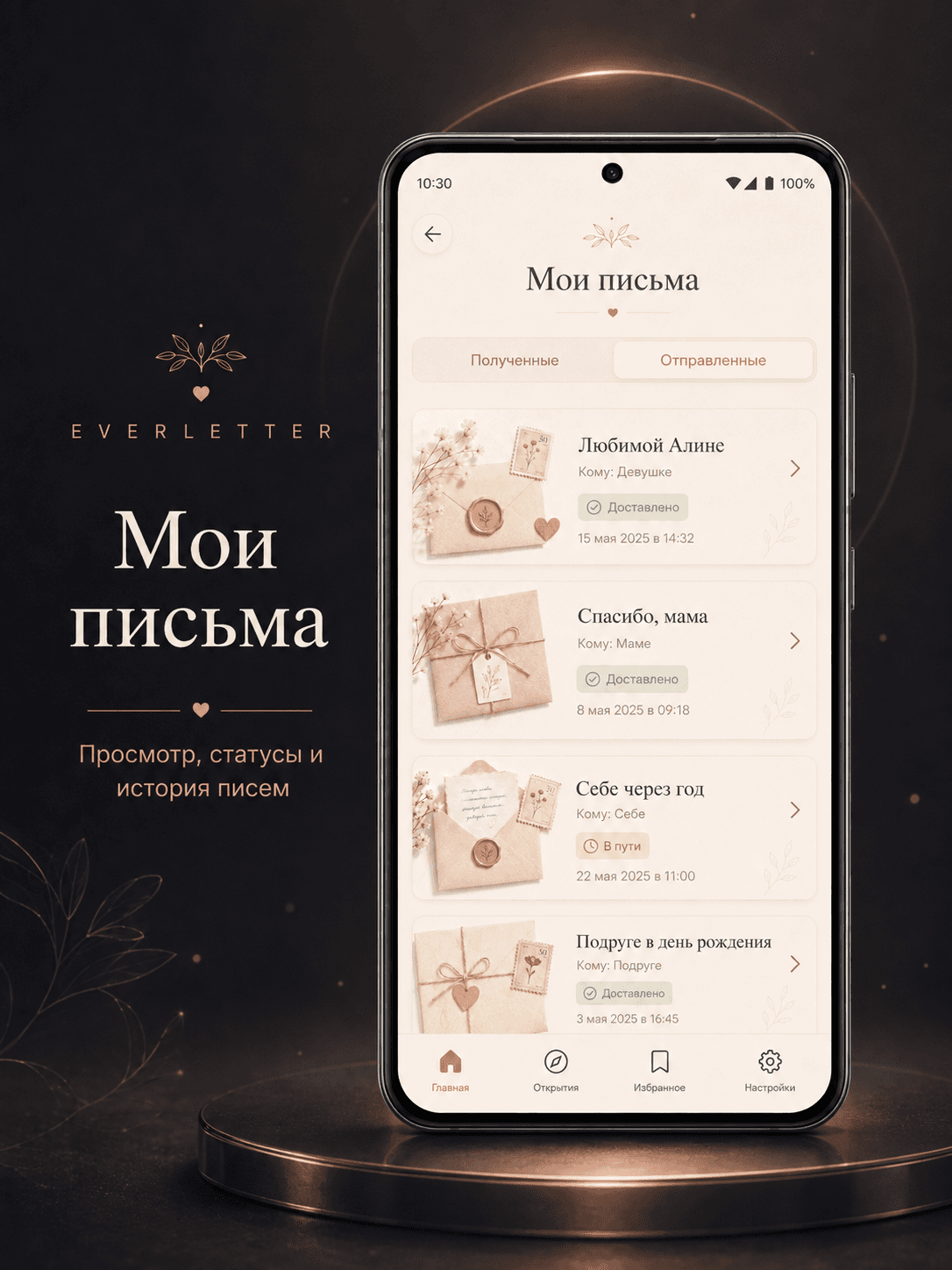 Everletter — список писем